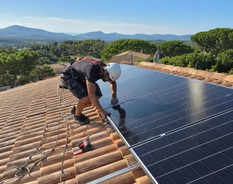 Installateur panneaux solaires Villeneuve-la-Rivière — pose photovoltaïque sur toiture