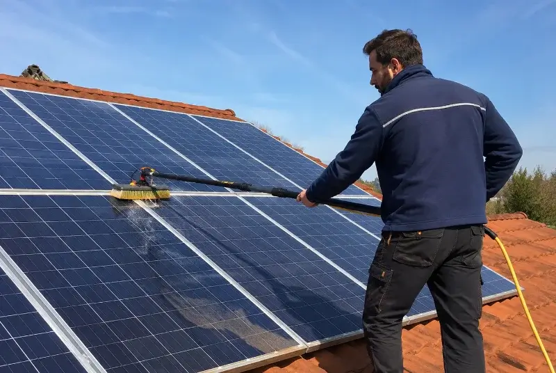 Nettoyage et entretien de panneaux solaires à Villeneuve-la-Rivière