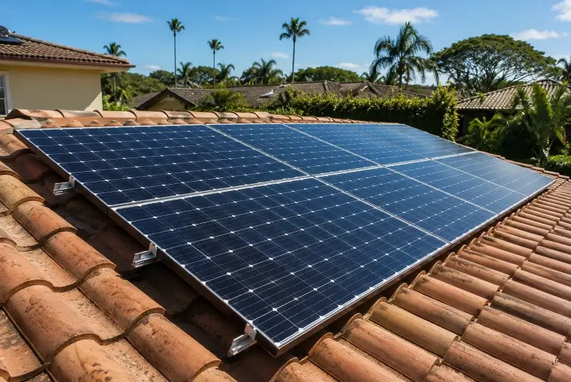Installation de panneaux solaires à Villeneuve-la-Rivière
